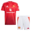 Maillot de Supporter Manchester United Domicile 2024-25 Pour Enfant